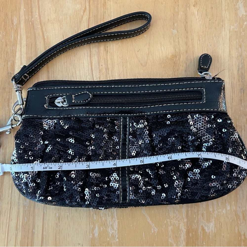 Lane Bryant - Black Sequin Clutch Bag -9”x4” - Picture 4 of 4